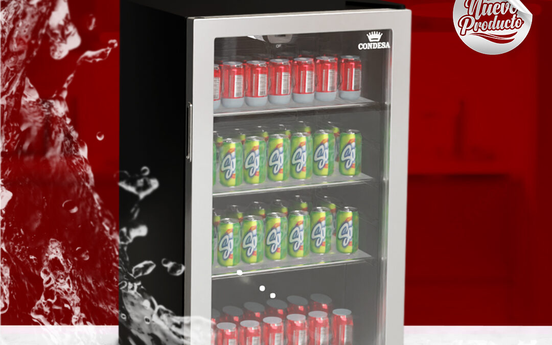 Condesa beverage center, the ideal display case for your beverages and desserts.